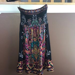 Strapless stretchy dress